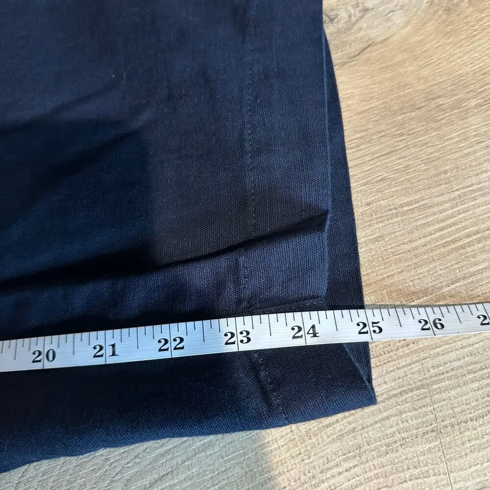 Banana Republic Mya Cotton Linen Cargo Pant Navy Blue 12